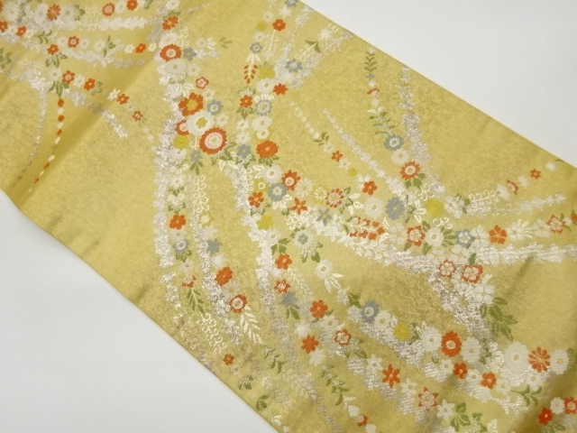 JAPANESE NAGOYA OBI / WOVEN FLOWER